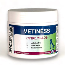 Cargue la imagen en el visor de la galería, Vetiness Ohrenpads con Aloe Vera 100 Compresas
