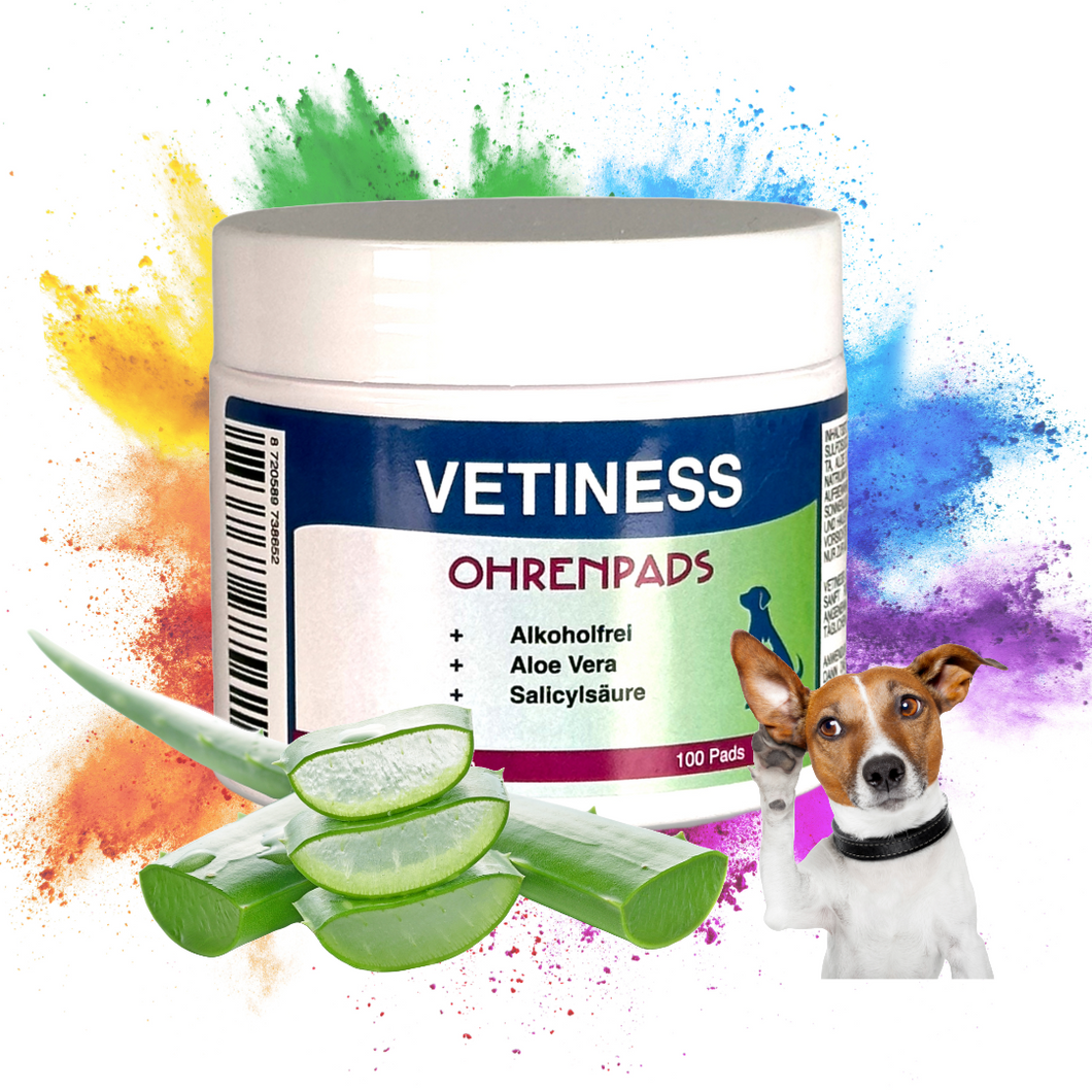 Vetiness Ohrenpads con Aloe Vera 100 Compresas